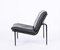 Swiss Aluline Lounge Chairs in Black Leather by Andre Vandenbeuck for Strässle, 1960s, Set of 2, Image 9