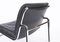 Swiss Aluline Lounge Chairs in Black Leather by Andre Vandenbeuck for Strässle, 1960s, Set of 2 8