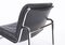 Swiss Aluline Lounge Chairs in Black Leather by Andre Vandenbeuck for Strässle, 1960s, Set of 2, Image 8
