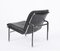 Swiss Aluline Lounge Chairs in Black Leather by Andre Vandenbeuck for Strässle, 1960s, Set of 2 7