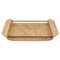 Serving Tray in Acrylic Glass, Rattan and Brass in the Style of Christian Dior, Italy, 1970s 2