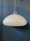 Lámpara colgante era espacial en forma de hongo blanco, años 70, Imagen 10