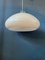 Lámpara colgante era espacial en forma de hongo blanco, años 70, Imagen 8