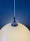 Lámpara colgante era espacial en forma de hongo blanco, años 70, Imagen 5