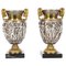 19th Century French Grand Tour Silvered Bronze Urns, Set of 2 1