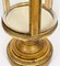 Vitrina de pedestal cilíndrica francesa de madera dorada, siglo XIX, Imagen 9
