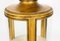 Vitrina de pedestal cilíndrica francesa de madera dorada, siglo XIX, Imagen 6