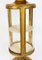 Vitrina de pedestal cilíndrica francesa de madera dorada, siglo XIX, Imagen 8