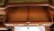 Large Georgian Revival Flame Mahogany Partners Pedestal Desk, 1980s, Image 13