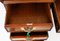 Large Georgian Revival Flame Mahogany Partners Pedestal Desk, 1980s, Image 16