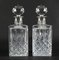 20th Century Cut Crystal Glass Liqueur Decanters, Birmingham, 1978, Set of 2 2