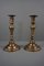 17th Century French Copper Candleholders, Set of 2 1