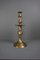 Large Late 17th Century Yellow Copper Collar Candlesticks, Image 1