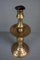 Large Late 17th Century Yellow Copper Collar Candlesticks 8
