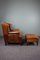 Sheepskin Armchair and Footstool, Set of 2 3