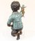Estatua de bronce del niño de la rana del bastidor del jardín de los niños del sapo, Imagen 11