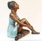 Estatua de bronce de bailarina de ballet sentada Degas, Imagen 6