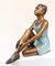 Bronze Sitzende Balletttänzerin Degas Ballerina Statue 1