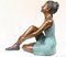 Bronze Seated Ballet Dancer Degas Ballerina Statue 9