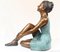 Bronze Sitzende Balletttänzerin Degas Ballerina Statue 9