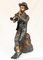 Statua in bronzo del ragazzo del pifferaio della fontana da giardino, Immagine 5