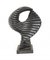Hand Carved Abstract Art Shell Motif Statue, Image 1