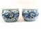 Chinese Blue and White Porcelain Nanking Dragon Planters, Set of 2 1