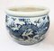 Chinese Blue and White Porcelain Nanking Dragon Planters, Set of 2 4