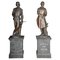 Grandes Statues de Métallurgiste Bronzées de la Guilde des Artisans, Set de 2 1