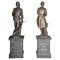 Large Bronzed Craftsmen's Guild Metalworker Statues, Set of 2, Image 1