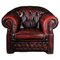 Englischer Chesterfield Leder Clubsessel 1