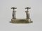 Grifo de bañera vintage de bronce plateado, años 20, Imagen 8