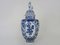 Blue and White Delfts Sphinx Vase from Boch Holland, 1950s 1