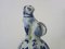 Delfter Sphinx Vase in Blau & Weiß von Boch Holland, 1950er 5