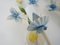 Appliques Murales Vintage en Métal Peint avec Feuillage et Fleurs, 1980s, Set de 2 6