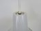 Vintage Industrial Pendant Light in Glass and Metal Rod, 1950s 5