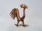 Brutalist Copper Rooster Sculpture in Michel Anasse Style, 1950s 1