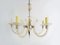 Vintage Glass 5-Light Chandelier, 1960s 4