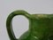 Vintage Water Jug in Green Glazed Terracotta, Southwestern France 7