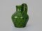 Vintage Water Jug in Green Glazed Terracotta, Southwestern France 6