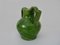 Vintage Wasserkrug aus grün glasiertem Terrakotta, Südwestfrankreich 3
