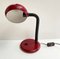 Lámpara de escritorio vintage roja, Alemania, Imagen 3