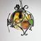 Brutalist Cast Iron and Colored Glass Pendant, 1970s, Image 6