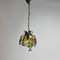 Brutalist Cast Iron and Colored Glass Pendant, 1970s, Image 9