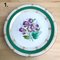 19 Century Green Floral Porcelain Plate, Set of 3 6