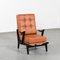 Wooden and Leather Lounge Chairs, 1950, Set of 2 8