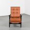 Wooden and Leather Lounge Chairs, 1950, Set of 2, Image 9
