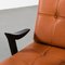 Wooden and Leather Lounge Chairs, 1950, Set of 2, Image 3
