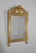 Louis XVI Style Mirror with Pediment in Giltwood, 1900s 2