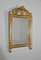 Louis XVI Style Mirror with Pediment in Giltwood, 1900s, Image 2